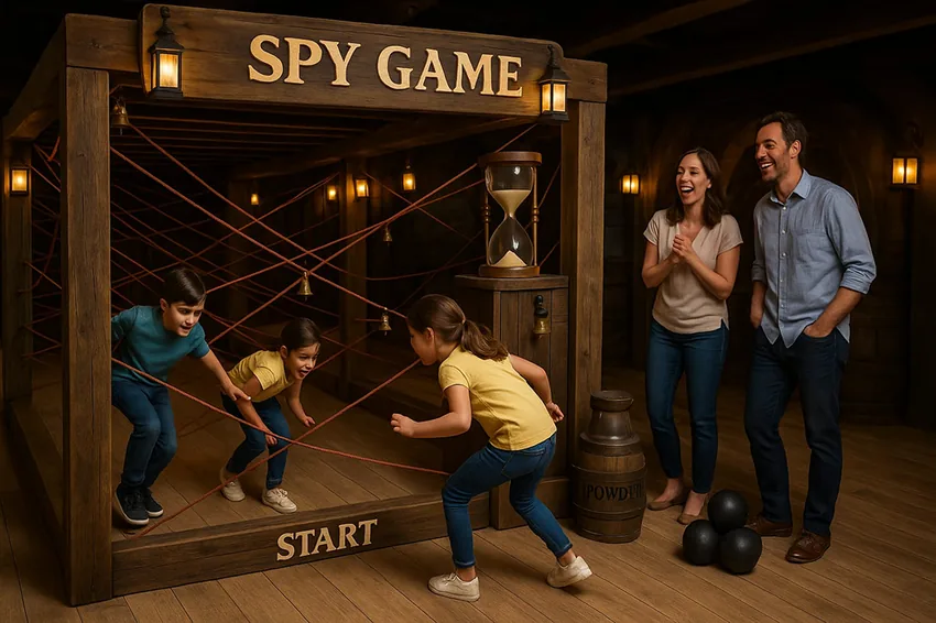 Zone piégée "cordes d'espion"